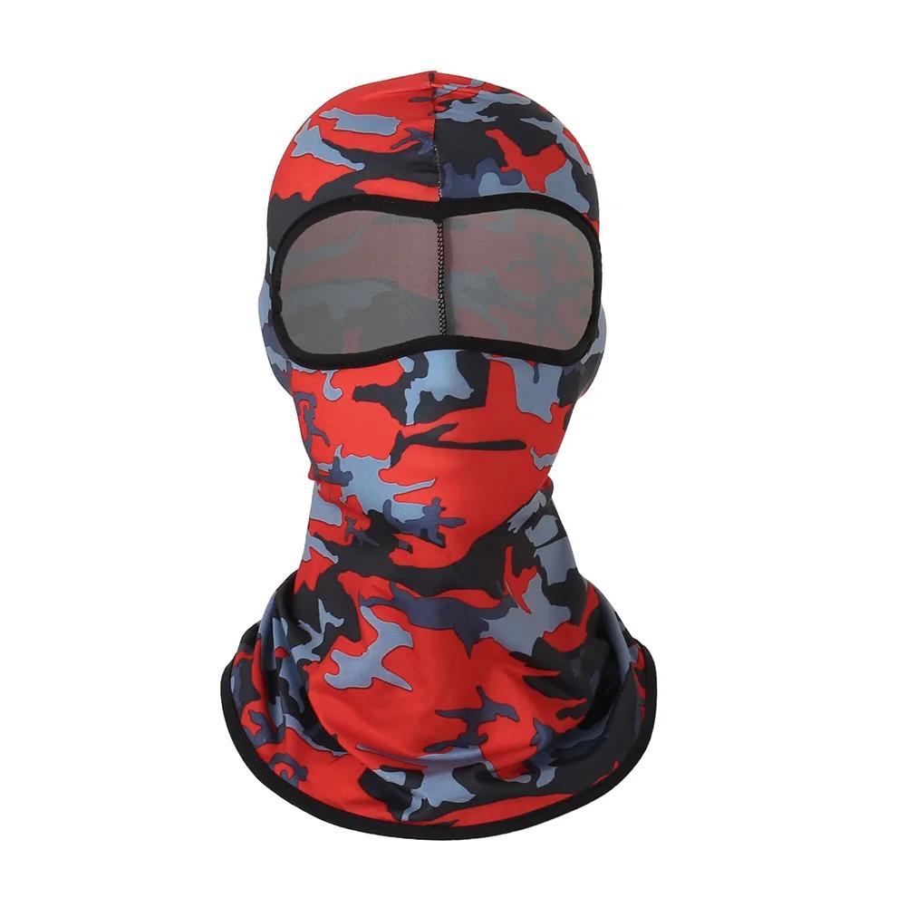 Motorcycle Balaclava Summer Ice Silk Face Mask Moto Breathable Headwear Quick Drying Face Masks Neck Lycra Fleece Skull Mask