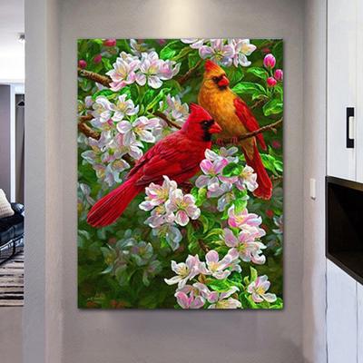 5D Diy Diamant Malerei Cartoon Tier Vögel Kreuzstich Runde Diamant Mosaik Home Gemälde Handwerk