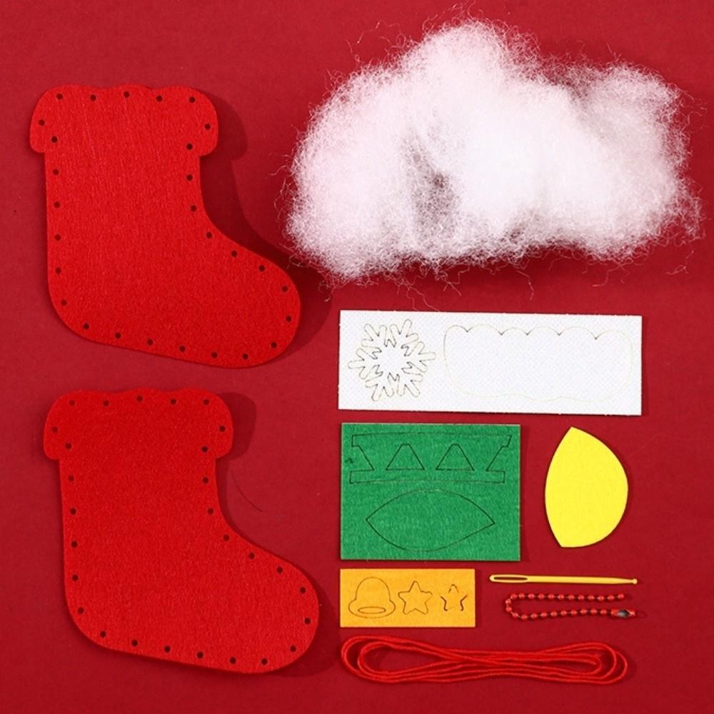 Christmas Tree Xmas Non-Woven Charms Christmas Stocking Christmas Toy DIY Christmas Pendant Party