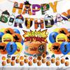 1 Set Anime Dragon Ball Son Goku Balloons Banner Party Decorations Suit Cartoon Birthday Party Supplies Gift