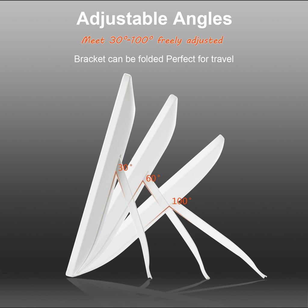 Cunsieun Rechargeable Makeup Vanity Mirror with LED Makeup Beauty Mirror with Portable Dimmable Touch Tabletop LED Foldable Adjustable Makeup Mirror