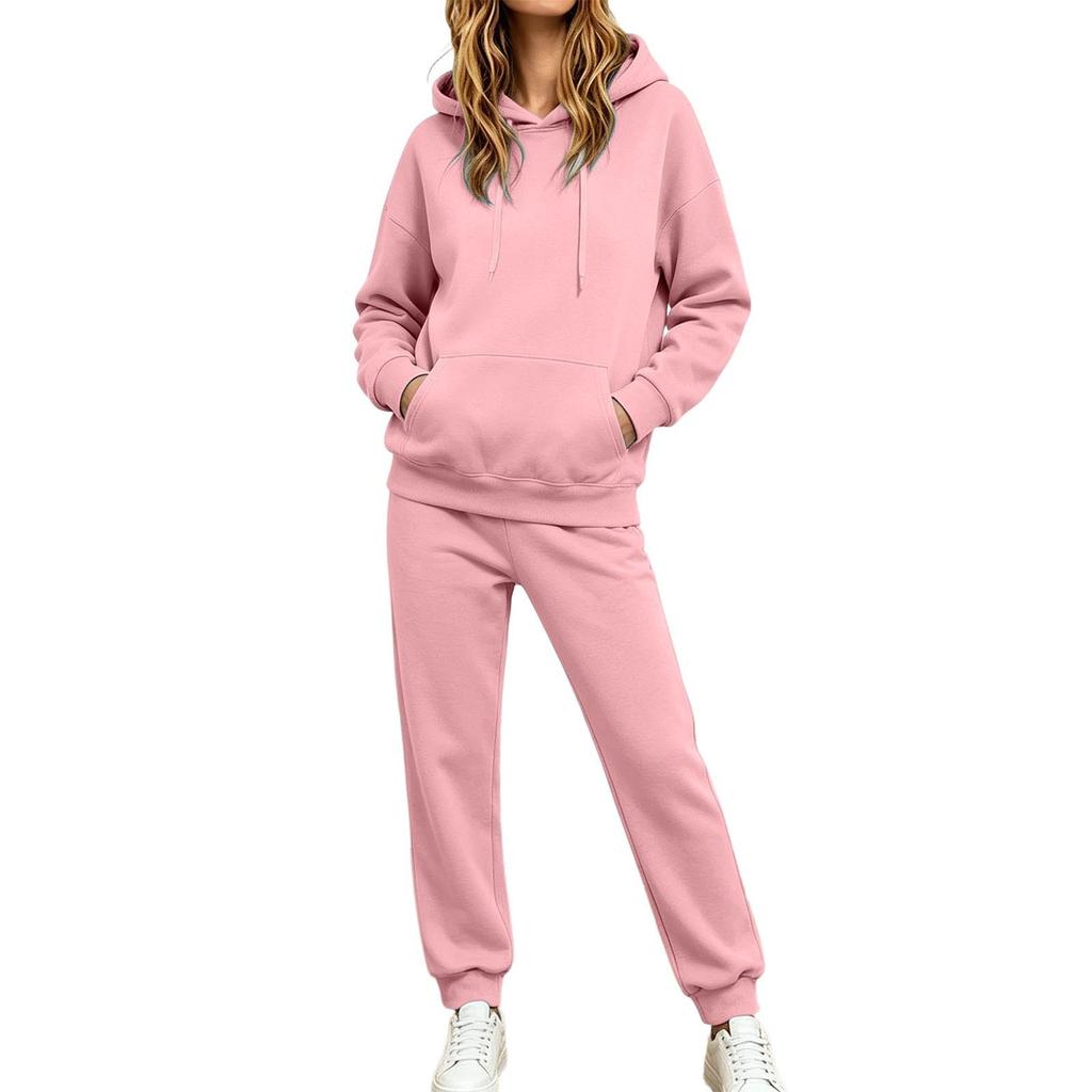 Women's Loose Fit Hoodie and Jogger Pants Set Casual Comfortable Two Piece Matching Outfit