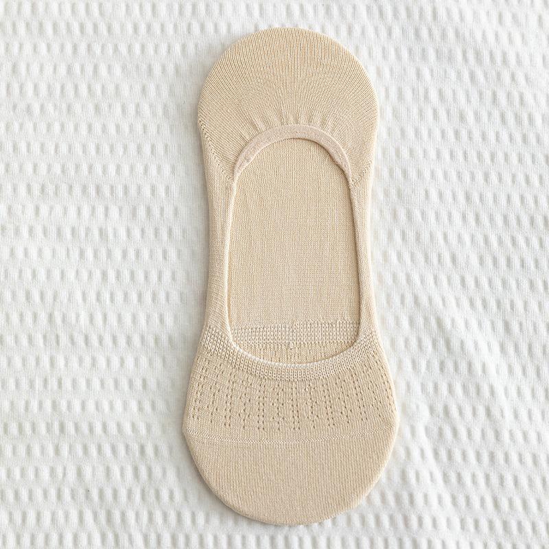 

Женские летние тонкие носки из чистого хлопка в сетку, бесшовные, с неглубоким вырезом, невидимые, нескользящие, не сползающие с пятки 1 pair легкие хаки