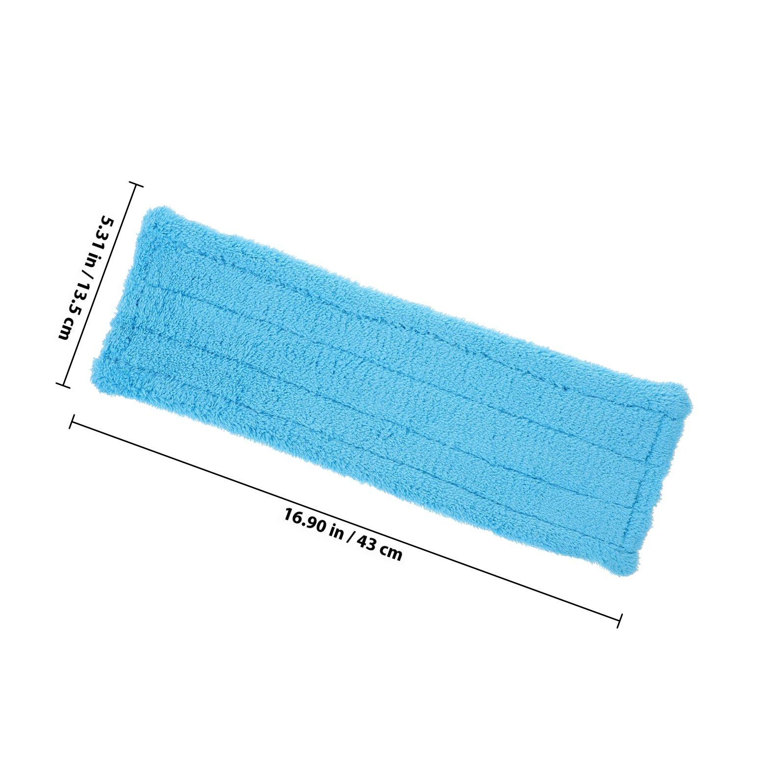 

2Pcs Red Microfiber Mop Head Covers Replacement Thick Coral Mop Pads for Household Floor Cleaning Hardwood Ceramic Tiles синий