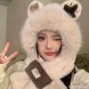 Winter Knit Trapper Hat Fleece Lined Thickened Earflap Beanie Windproof Warm Cold Weather Cap