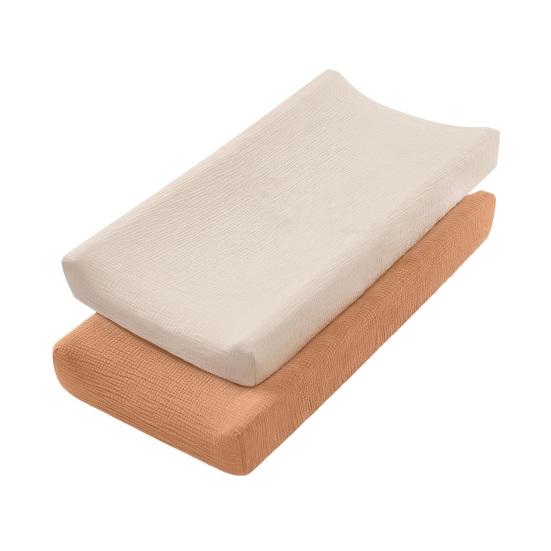 

2 шт., чехол для пеленания детских подгузников, мягкий хлопковый гигиенический защитный чехол для машинной стирки, чехол для пеленания подгузников для младенцев коричневый