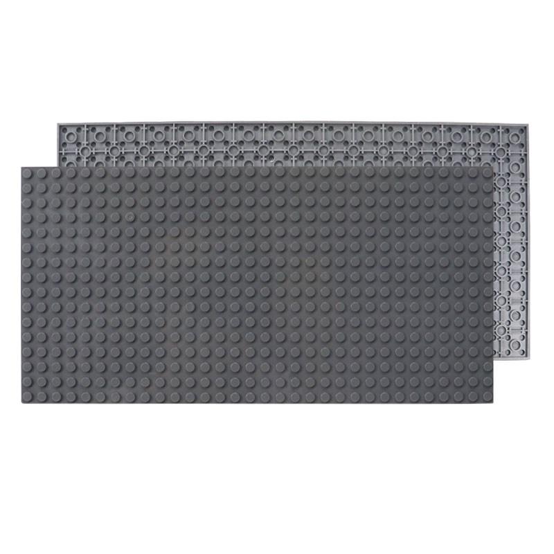 16x32 Double-sided Base Plate Base Plate Transparent ideal for Figures Construction Bricks Playthings ideal for Kids City Plates Plastic Material