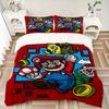 3pc Mario Adventure Bedding Set Guest Room Bedroom Decor Christmas Halloween Decor Birthday and Holiday Gifts- All Seasons 3pcs Quilt 129