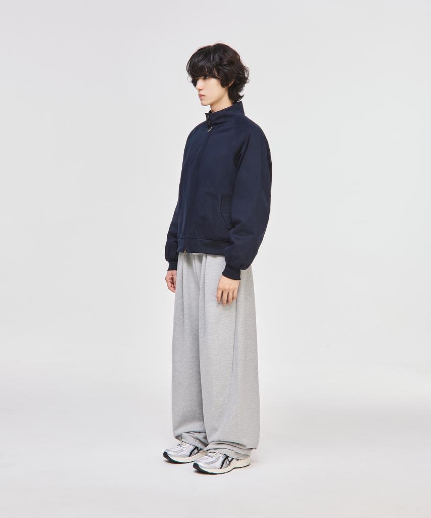 Signature Cotton Crop Harrington Jacket [Navy]