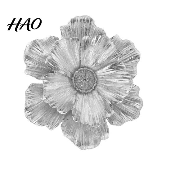 Floral Wall Art 3D Resin Flower Decoration, Modern Sculpture, Home Embellishments Hanging Ornament for Living Room, Home, Office Decor