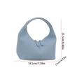Small Bag Pu Leather Handbag Candy Color Crescent Bag Fashion Underarm Bag  Travel