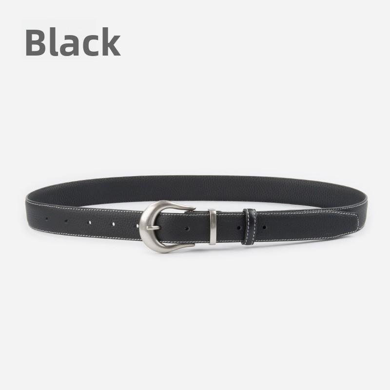 

Meier Lychee pattern first layer classy leather women s belt cowhide jeans women s pants belt 105cm