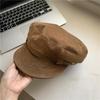 Korean New Retro British Style Newsboy Hat Women's Suede Octagonal Hat Showing Face Small Fashionable Painter Hat