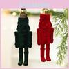 Velvet Plush Nutcracker Toy Hanging Decor Holiday Christmas Ornament Tree