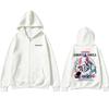 Anime Ghost in The Shell Zipper Hoodie Kusanagi Motoko Zip Up Jacket Men Women Clothing Manga Retro Oversized Zip Up Sweatshirt