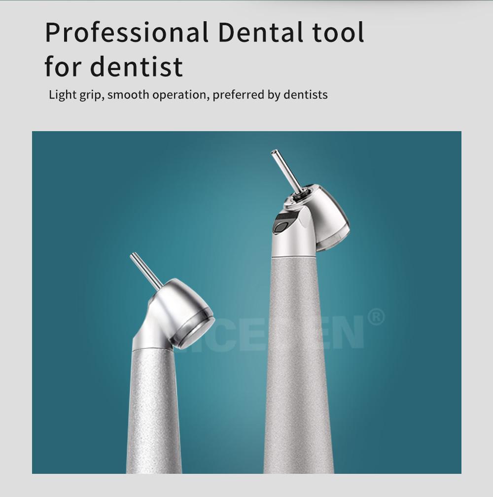 Niceden X450KL Consumables High Speed Handpiece K-coupler 45 Degree Angle Head Air Turbine with LED Materials