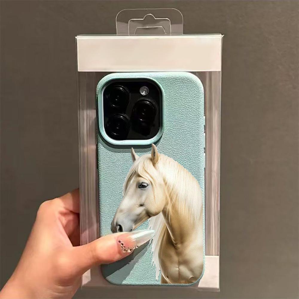 Horse-hugging Girl Phone Case For IPhone 17 17Air 16 15 14 Plus 13 Pro Max Case For IPhone 11 12 Cover Funda Bumber Coque