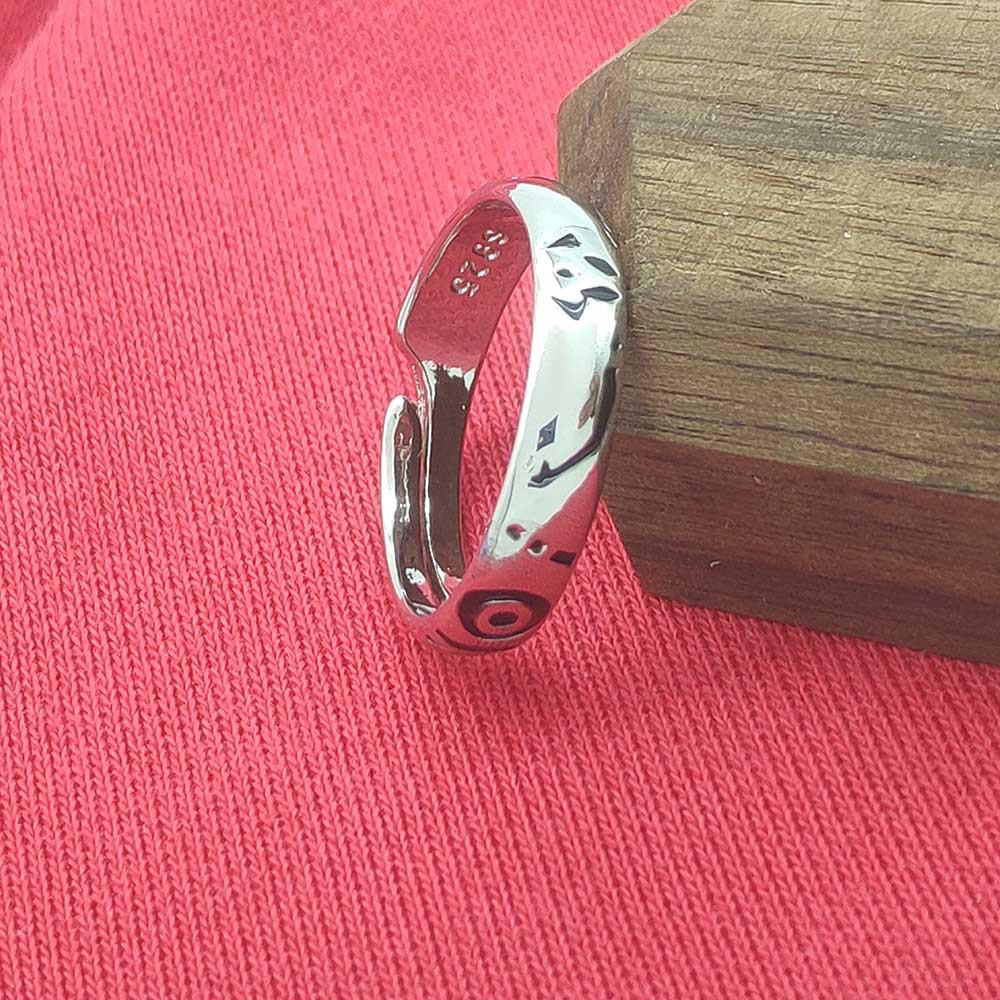 Dual-Sided Sukuna Jujutsu Kaisen Yuji Itadori Alloy Jewelry Adjustable серебряный