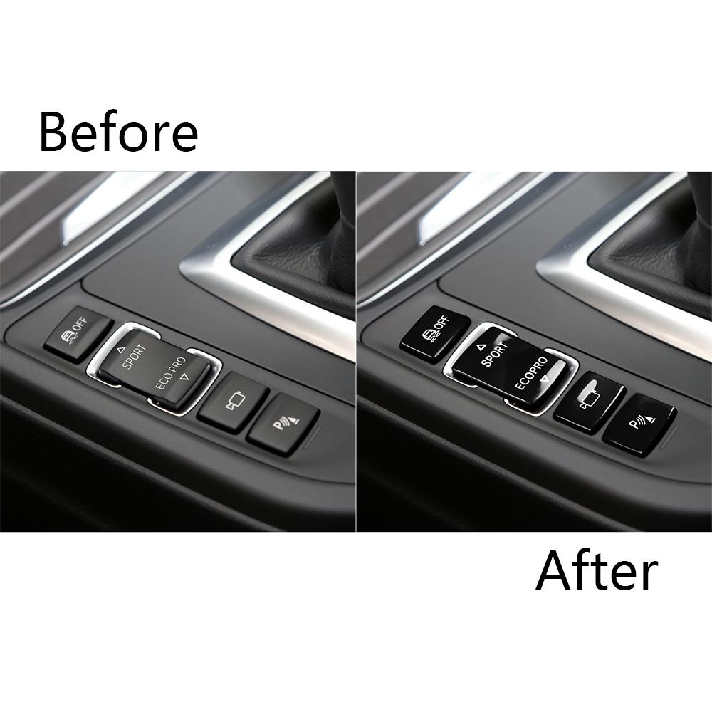 1 Set Car Gear Shift Switch Button Cover For Bmw 1 2 3 4 Series