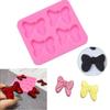 1pc Knot Bow Butterfly Bow Tie Silicone Moulds Versatile Soft Silicone for Fondant Cake Decorating Tools Chocolate Baking Mould