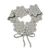 Wide Band Crochet Hair Band Hollow Flower Design Floral Headband Hair Scarf  Beach Daily Wear