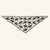 Eleganter Spitzenschal Aushöhlmuster Stickerei Foulard Bandana Einfarbig Dreieckstuch Dünne Vintage Taschentücher für Haare Frau