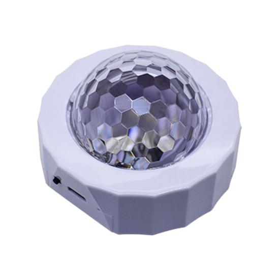 Einstellbare Auto-Diskokugel, superhell, wiederaufladbar über USB, Mini-Größe, tragbar, mit Soundaktivierung, mehrfarbiges Auto-Diskolicht