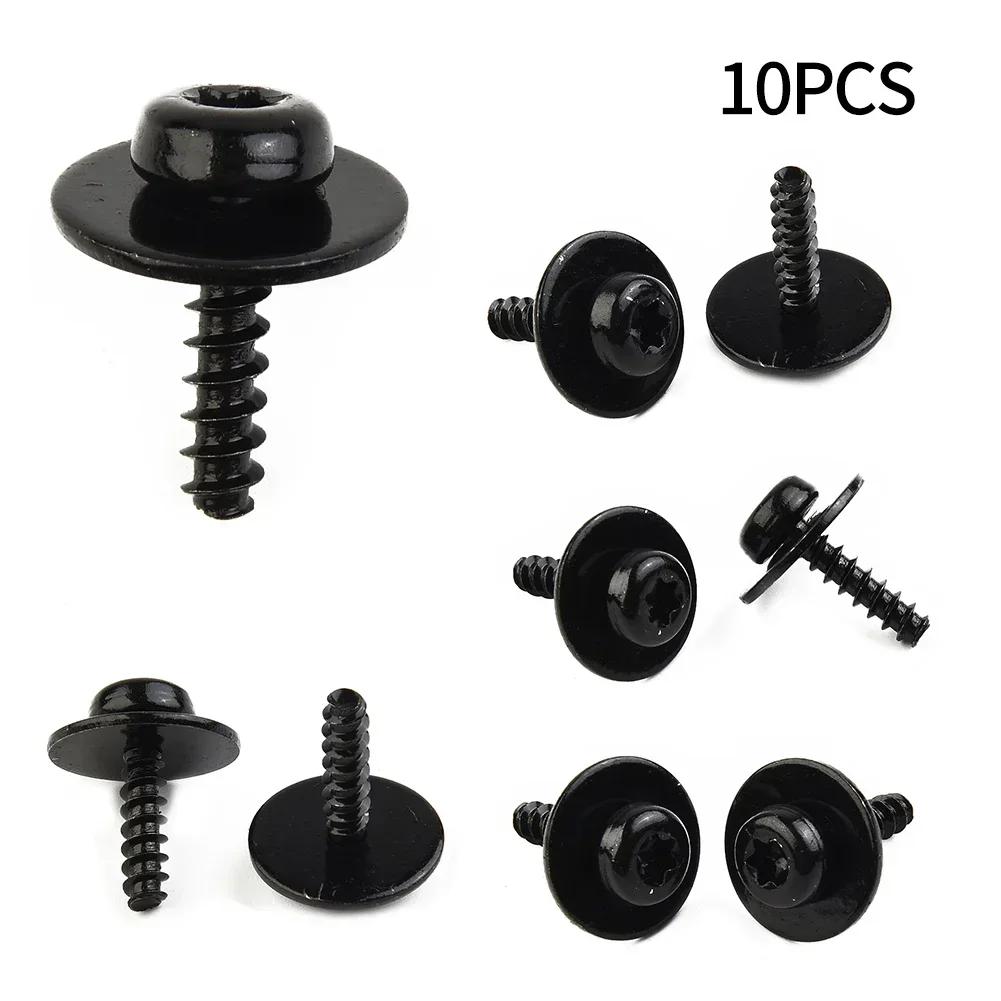 10 Pc/set Under Engine Shield Air Dam Deflector Torx Screw Bolt For Ford Focus Escape Car Torx Pan Head Sems Tapping Screw Bolt
