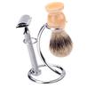 Men Shaving Brush Holder Manual Razor Stand Zinc Alloy Safety Razors Rack for Travel Home Salon Electric Razor Holder Beard Tool