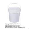Container for Paint , Versatile Storage Bucket Garage Use