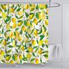 Fruit Shower Curtain Watercolor Orange Peach Lemon Strawberry Orange Papaya Cute Colorful Bathroom Decorative Shower Curtains