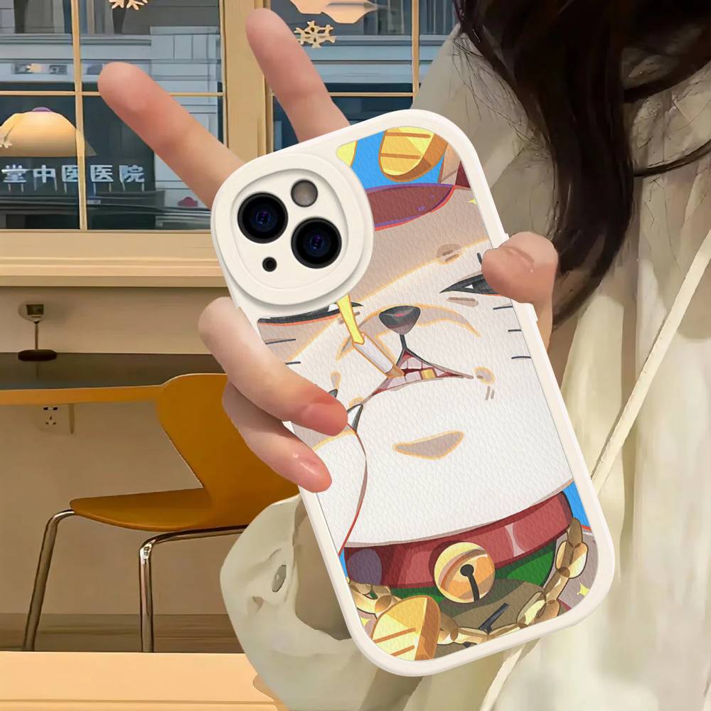 ANIME D-Dandadan T-turbo Baba Handyhülle Für IPhone 16 15 14 13 12 11 Pro Max Plus Stoßfeste Lederabdeckung