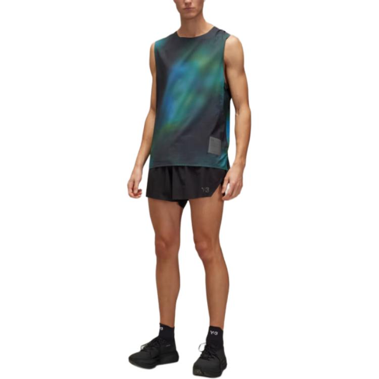 Y-3 All Over Print Run Tank Multicolor Men Tops Multi-Color JM3338