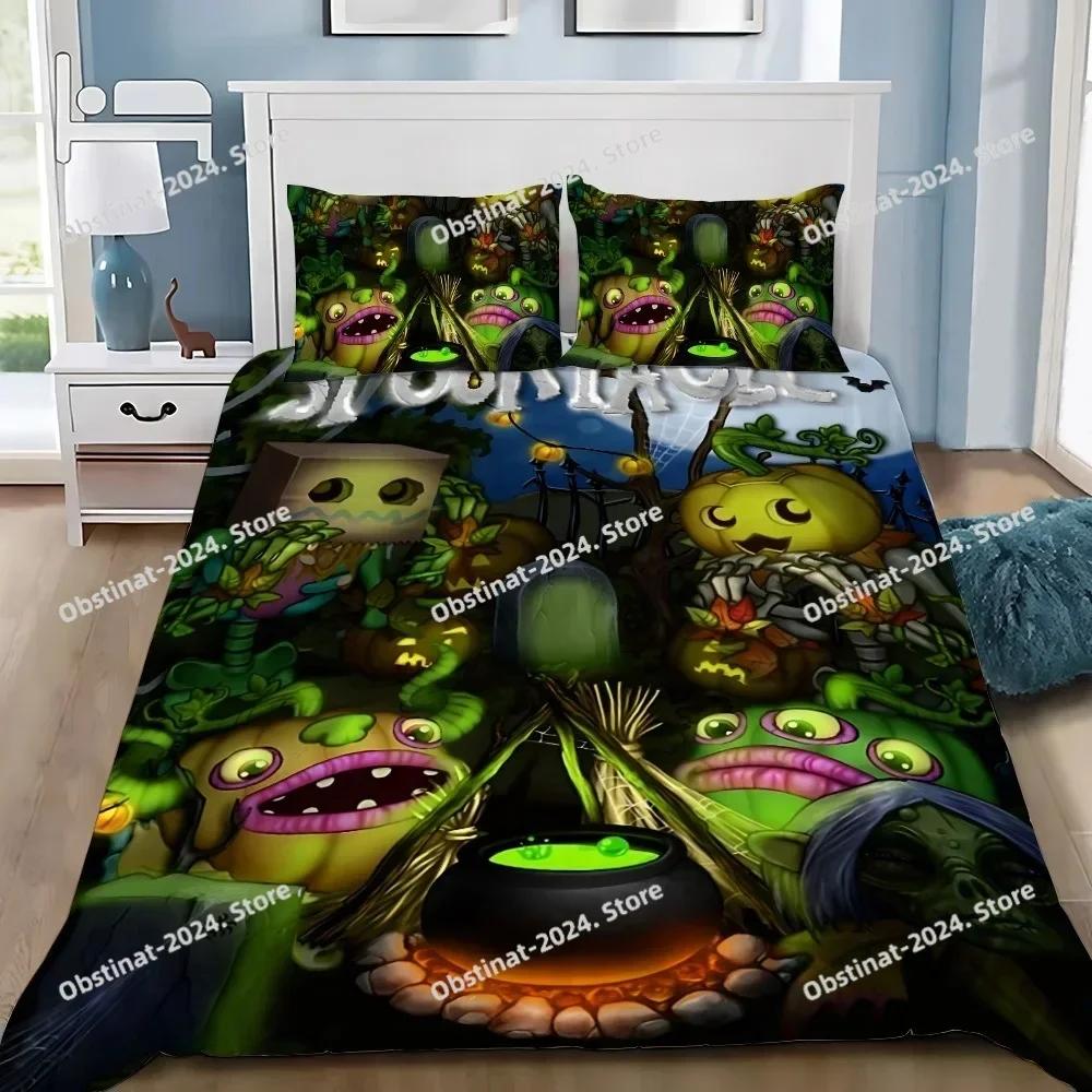 Duvet Pillowcase Bedding Set Adult Boy My Singings M-Monsters Girl Bedroom Decoration Children Gift Single Double Large Size
