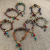 Bohemian Woven Hand Rope Adjustable Beads Braided Bracelet Fashion Ethnic Style Bracelet  Girls