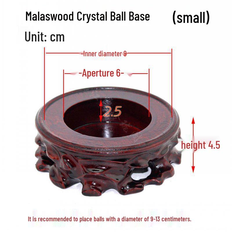 

Гарбуз Кришталева Куля Дерев яна Основа Ручна Робота Кругла Увігнута Підставка