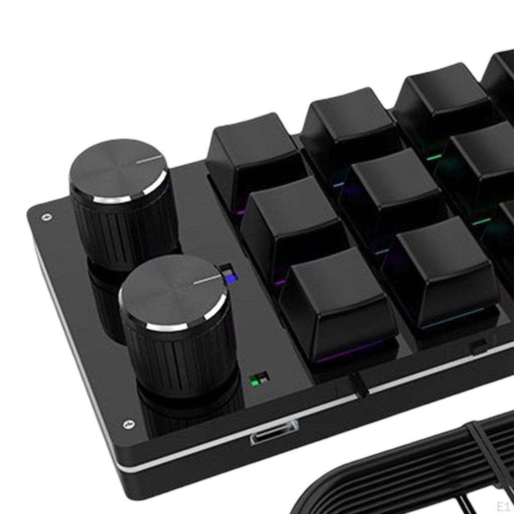 12 Key Mechanical Gaming Keyboard, Keypad Volume Modulation s 2 Knobs DIY