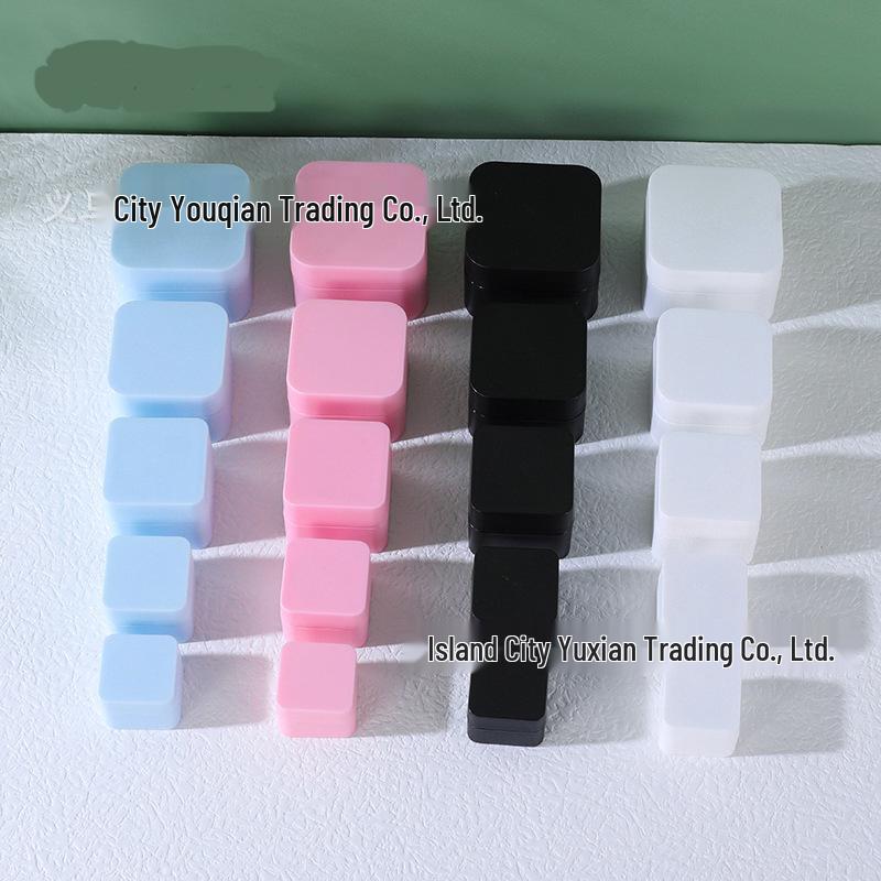 Frosted Double-Layer PP Travel Bottle for Cream Lotion Samples 5g; Black