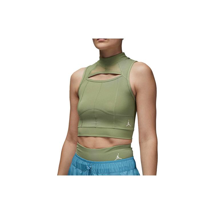 

New Jordan Sleeveless Sports Shirts Women s Green DZ3235-386 L