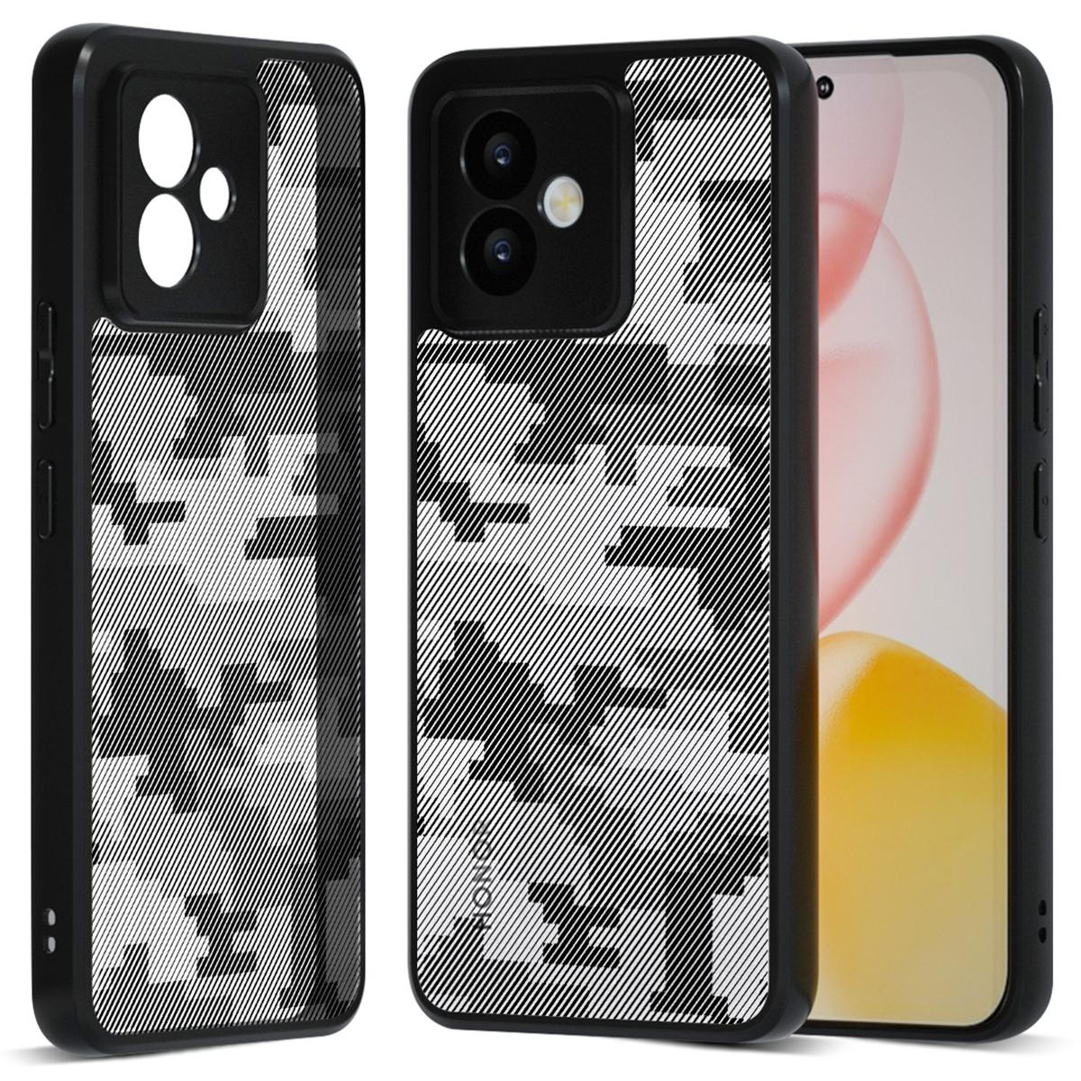 

IBMRS Чехол для Honor X60 GT 5G Мягкая TPU рамка Твердая PC задняя панель Противоударный чехол для телефона Grid Camouflage
