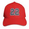 Sports Number TwentyTwo Baseball Cap fashionable Cosplay New Hat funny hat Unisex Womens