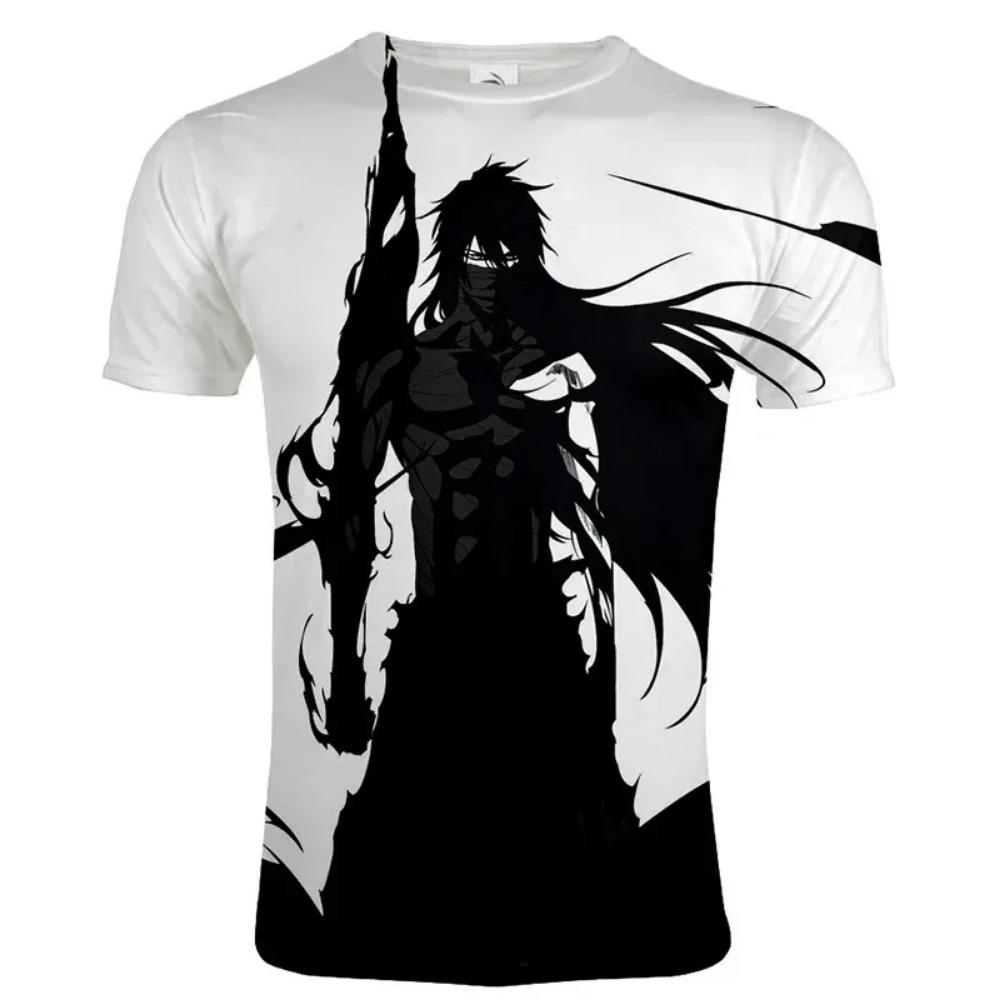 

2024 Аниме Bleach 3D Printed Футболка Мужская Женская Повседневная O-образная горловина Короткий рукав Уличная Мода Harajuku Хип-хоп Футболки Топы M