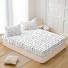3-Piece Love Letter Print Fitted Sheet Set - Ultra-Soft, Breathable, Comfortable Bedding For Bedroom, Guest Room - Includes 1 Fi