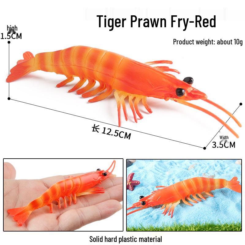 Children's Aquarium Shrimp and Lobster Model Set
