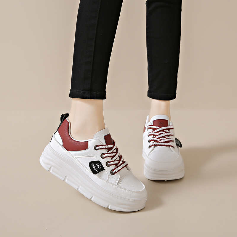 Fashion Synthetic Leather Perforated Woman Boots Black Nursing Imported Sports Shoes Blue Sneakers Genuine Brand Sapatenis Tenise