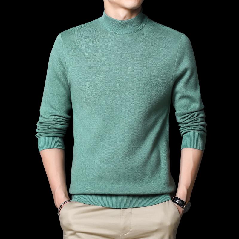 Heng Yuan Xiang Men's HYT81668 Winter Thickened Loose-Fit Round Neck Knit Sweater
