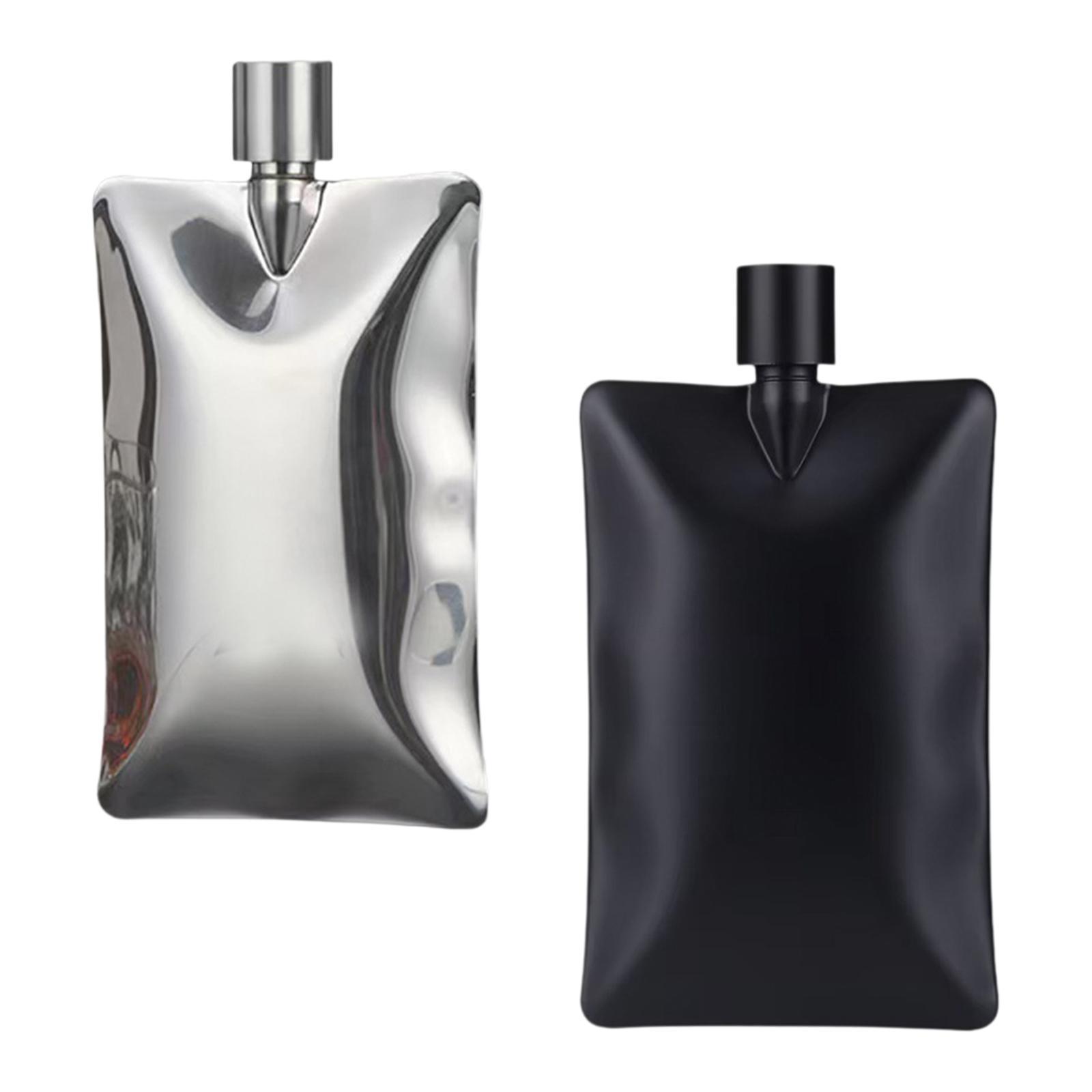Hip Liquor Flask Drinking Flask Portable Vodka Flask for Gift Wedding Travel nero