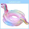 Colorful Rainbow Unicorn Swim Ring For Kids Water Sports Inflatable And Sparkly