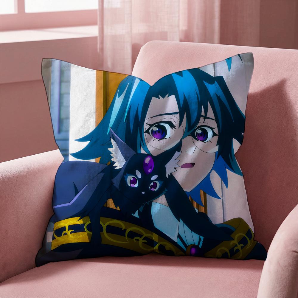 Wistoria Wand and Sword Cushion Cover Multi-Scene Pillow Cover for Home & Car - Reversible, Soft & Durable for Daily Use