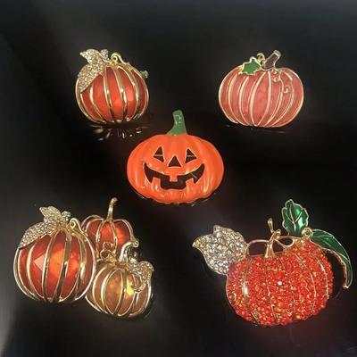 Halloween-Kürbis-Diamant-Brosche, Festival-Dekoration, Emaille-Abzeichen, fortgeschrittene kreative Geschenke für Party-Dekoration, Kunsthandwerk